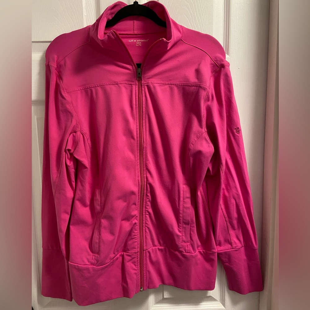 Tuff Athletics Hot Pink Full-Zip Bomber Jacket